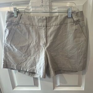 J.Crew Chino Classic Twill City Fit Light Grey Shorts Size 10